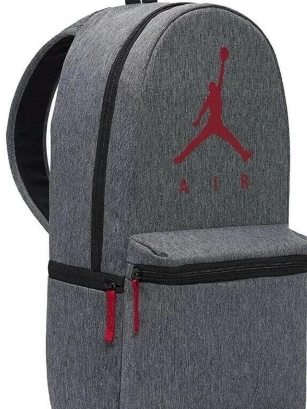 Nike Air Jordan Jumpman Logo One Size Backpack Carbon Heather/ Red